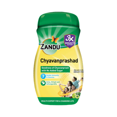 Zandu Chyavanprashad With Amla, Shilajit & Ashwagandha |  For Immunity & Stamina | Sugar-Free