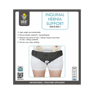 IGR Inguinal Hernia Support Black XXXL