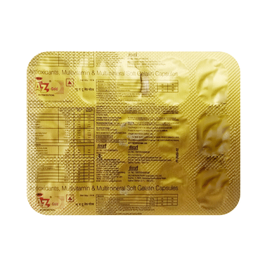 New A To Z Gold Soft Gelatin Capsule With Antioxidants, Multivitamins & Multiminerals