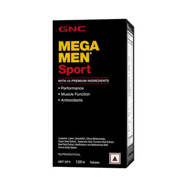 GNC Mega Men Sport For Performance, Muscle Function & Antioxidant Support | Tablet