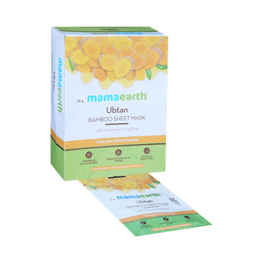 Mamaearth Ubtan Bamboo Sheet Mask