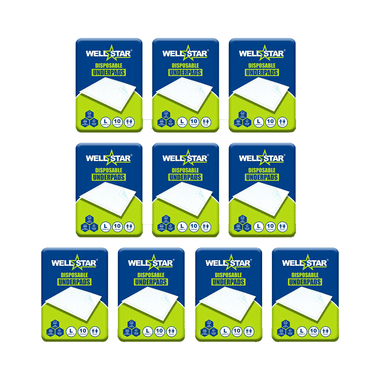 Wellstar Disposable Underpads (10 Each) Diaper