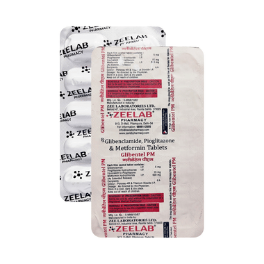 Glibentel PM 5mg/500mg/15mg Tablet