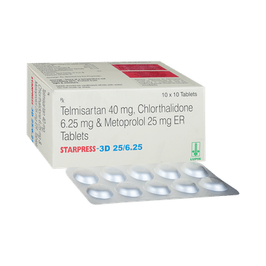 Starpress 3D 6.25mg/25mg/40mg Tablet