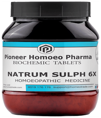 Pioneer Pharma Natrum Sulph 6X Biochemic Tablet Pioneer Pharma Natrum Sulph 6X Biochemic Tablet