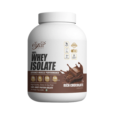 Elixir Wellness 100% Whey Isolate Rich Chocolate