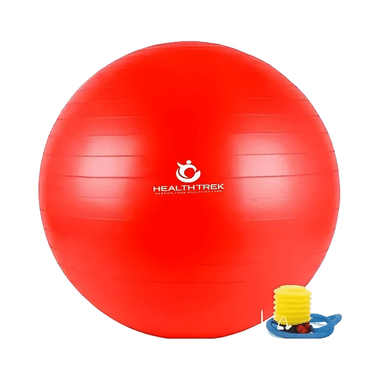 Healthtrek Anti Burst Gym/Yoga/Exercise/Swiss Ball 85cm Red