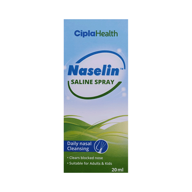 Naselin Saline Nasal Cleaning Spray for Adults & Kids | Clears Blocked Nose