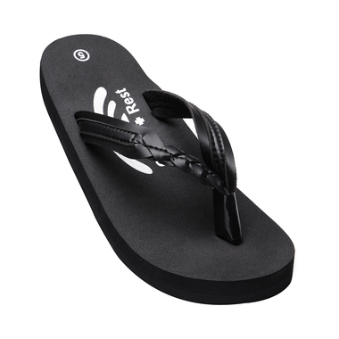 Ortho + Rest Extra Soft Ortho Doctor Arch Support Slippers for Girls & Women's Black 9