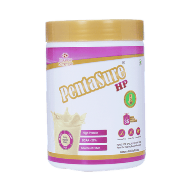 PentaSure HP With Whey, Milk & Soy Protein | Flavour Powder Banana Vanilla