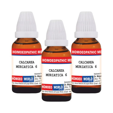 Dr. Majumder Homeo World Calcarea Muriatica Dilution(30ml Each) 6 CH