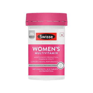 Swisse Ultivite Women's Multivitamin Tablet for Energy, Stamina & Fatigue Reduction