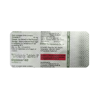 Glycozar 40mg Tablet
