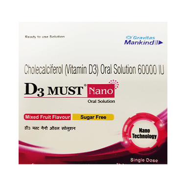 D3 Must Nano Oral Solution Mixed Fruit Sugar Free