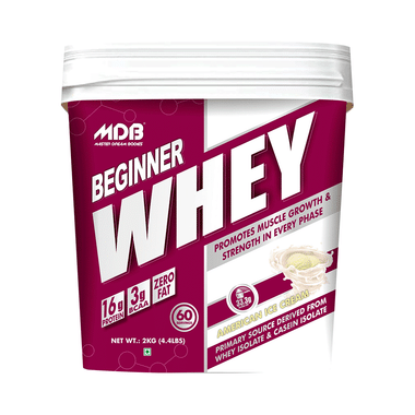MDB Master Dream Bodies Beginner Protein 16g Whey Isolate American Ice Cream
