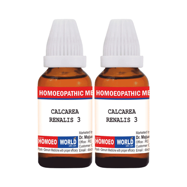 Dr. Majumder Homeo World Calcarea Renalis Dilution(30ml Each) 3 CH