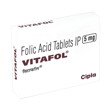 Vitafol 5mg Tablet For Folic Acid Deficiency
