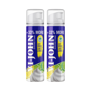 Vi-John Shaving Foam (300gm Each) Zesty Lemon