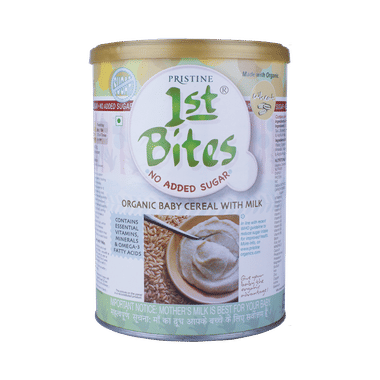 Pristine 1st Bites No Added Sugar (6 Months - 24 Months) Baby Cereal With Milk Wheat
