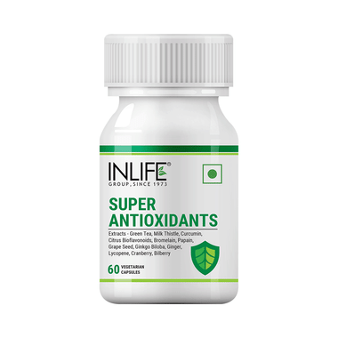 Inlife Super Antioxidants For Immunity & Fatigue Reduction | Veg Capsule