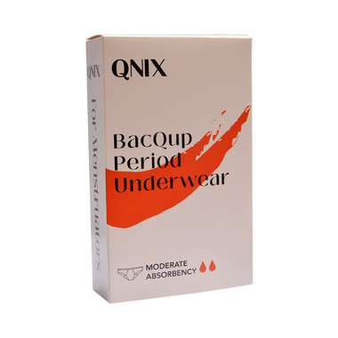 QNIX BacQup Period Underwear Black Medium