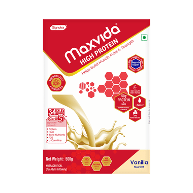 Maxvida High Protein Powder Vanilla Zero Added Sugar