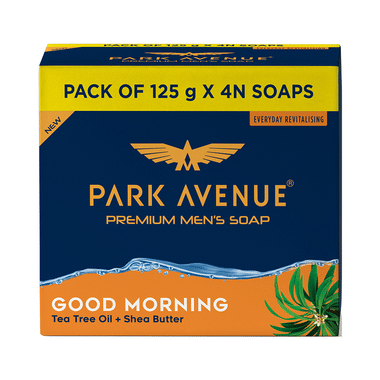 Park Avenue Premium Men's Soap (125gm Each) Good Morning