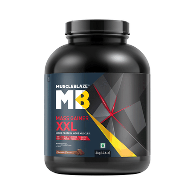 MuscleBlaze Mass Gainer XXL | With Digestive Enzymes | For Muscle Mass | Chocolate Flavour | Nutrition Booster