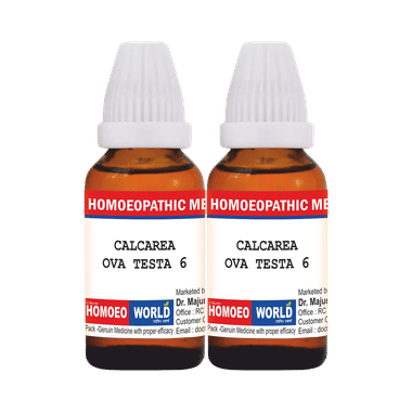 Dr. Majumder Homeo World Calcarea Ova Testa Dilution(30ml Each) 6 CH