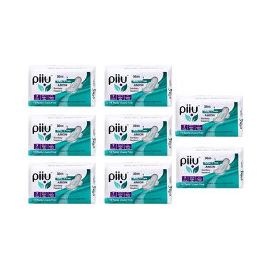 Piiu Anion Sanitary Pads (7 Each) With 2 Panty Liner Free XXL