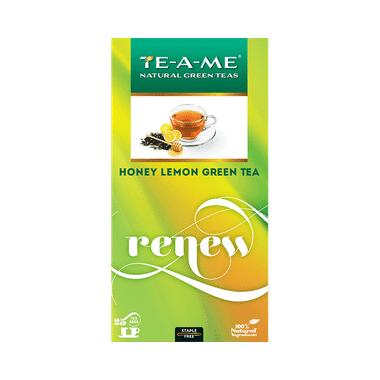 TE-A-ME Natural Green Teas (1.5gm Each) Honey Lemon Renew