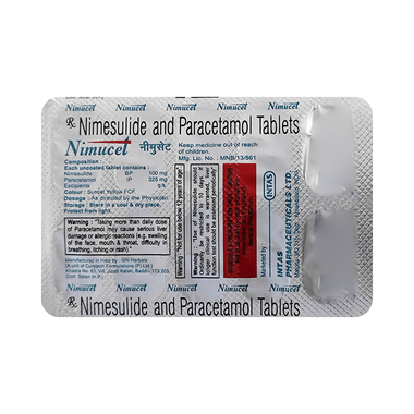 Nimucet 100mg/325mg Tablet