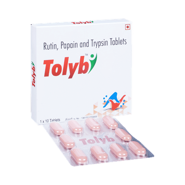 Tolyb Tablet with Rutin, Papain & Trypsin