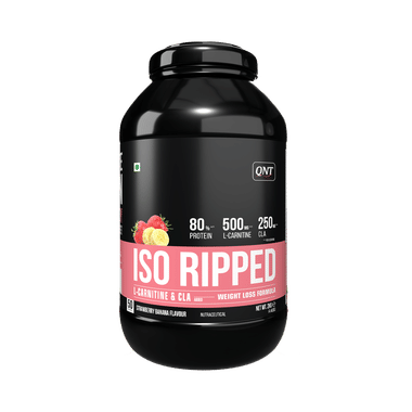 QNT ISO Ripped L-Carnitine & CLA Powder Strawberry Banana