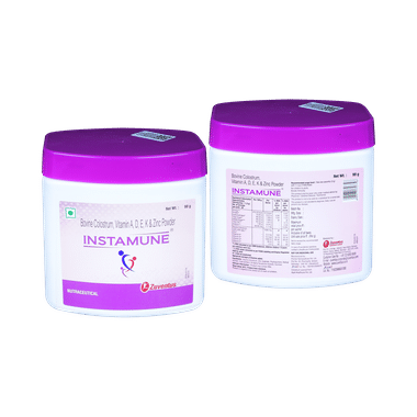 Instamune Powder With Bovine Colostrum, Vitamin A, D, E, K & Zinc