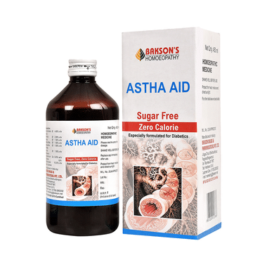 Bakson's Homeopathy Astha Aid Syrup Sugar Free