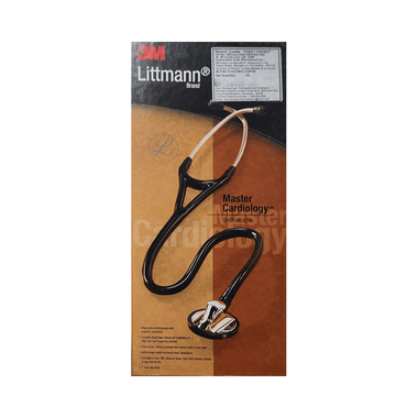 3M Littmann 2161 Master Cardiology Stethoscope, Black Tube, 27 Inch