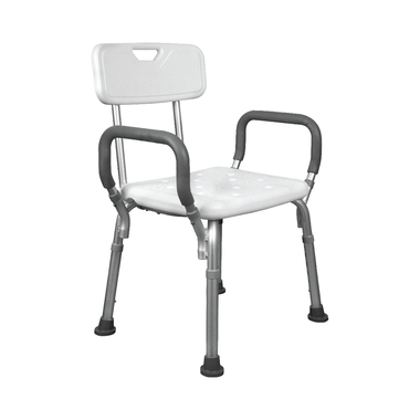 Vissco 0980 Comfort Shower Chair Universal Anodized and White