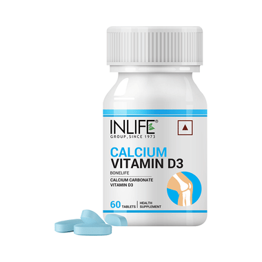 Inlife Calcium & Vitamin D3 for Bone Health | Tablet