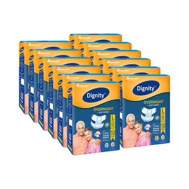 Dignity Overnight Adult Diaper (10 Each) Large