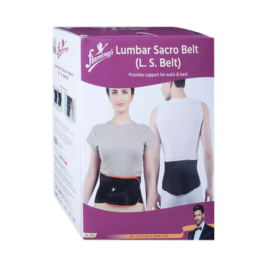 Flamingo Lumbar Sacro Belt | For Pain Relief | Supports Waist & Back Belt XL