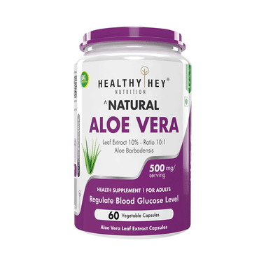 HealthyHey Nutrition Natural Aloe Vera Vegetable Capsule