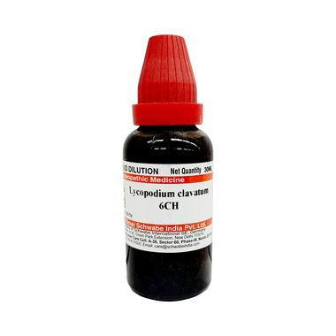 Dr Willmar Schwabe India Lycopodium Clavatum Dilution 6 CH