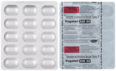 Yogatel-AM 40mg/5mg Tablet Yogatel-AM 40mg/5mg Tablet