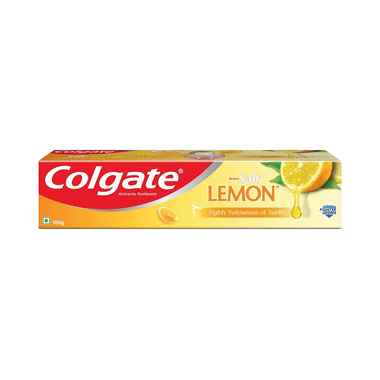 Colgate Active Salt Toothpaste | For Healthy Teeth & Gums Lemon Toothpaste