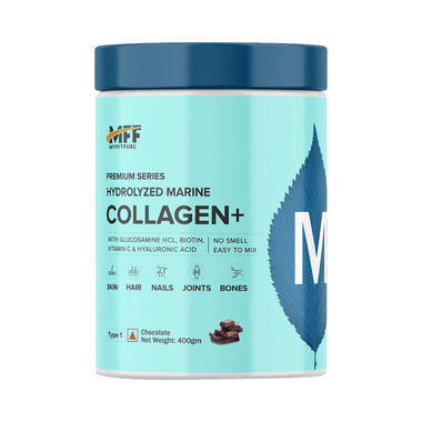 MyFitFuel Premium Series Hydrolyzed Marine Collagen+ With Glucosamine Chocolate