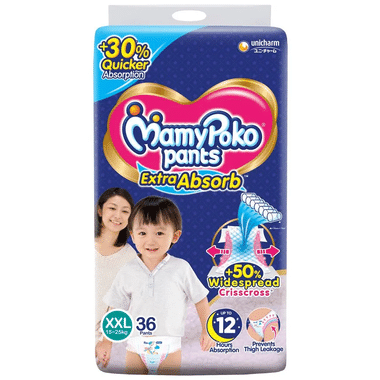 MamyPoko Extra Absorb Diaper Pants For Up To 12 Hrs Absorption | Size XXL