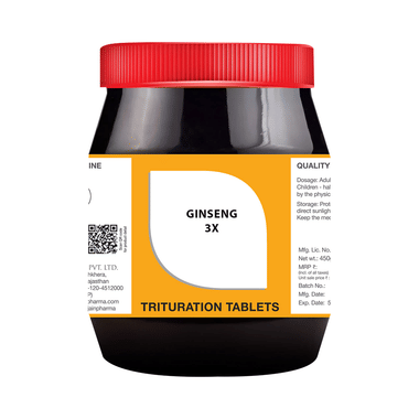 Bjain Ginseng Trituration Tablet 3X