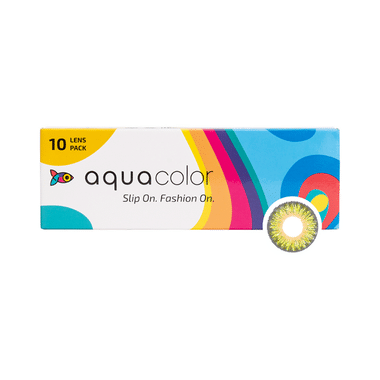 Aquacolor Daily Disposable Colored Contact Lens with UV Protection Mystery Hazel