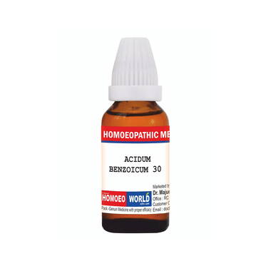 Dr. Majumder Homeo World Acidum Benzoicum Dilution (30ml Each) 30 CH